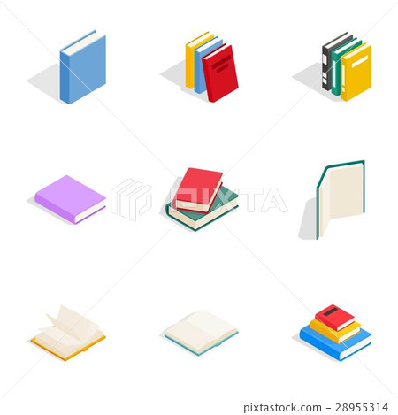 Learning icons set, isometric 3d style 28955314