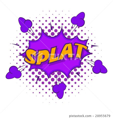 Splat, explosion bubble icon, pop art style 28955679