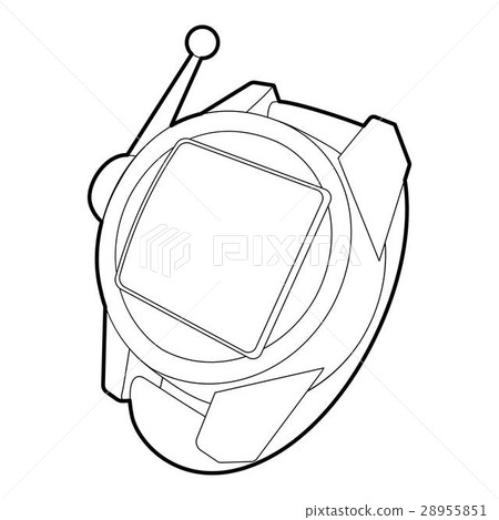Spy wristwatch icon, outline style Spy wristwatch icon, outline style 28955851