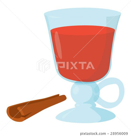 Mulled wine icon , cartoon style 28956009