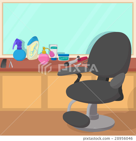 Hairdressing workspace concept, cartoon style Hairdressing workspace concept, cartoon style 28956046