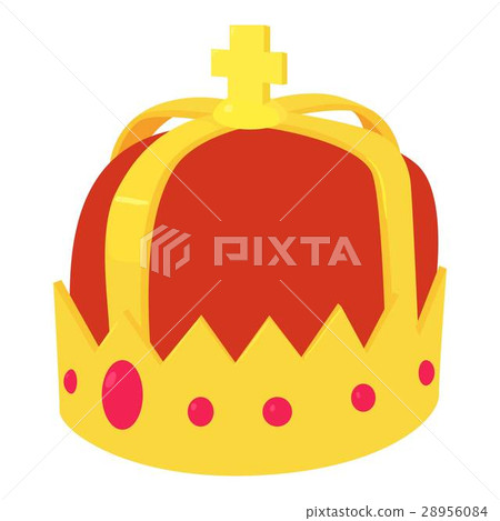 Crown icon , cartoon style 28956084