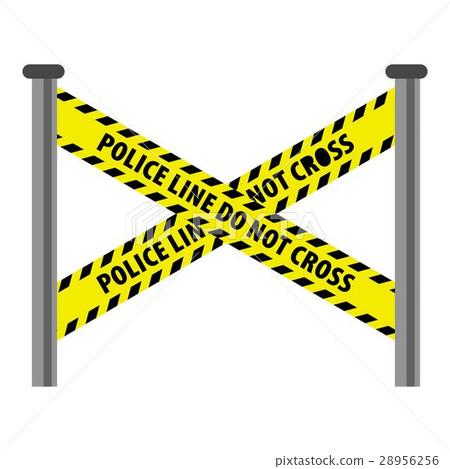 Police line icon, cartoon style Police line icon, cartoon style 28956256