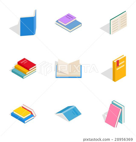 Literature icons, isometric 3d style 28956369
