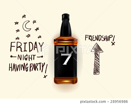 Friday night party vector design concept 28956986