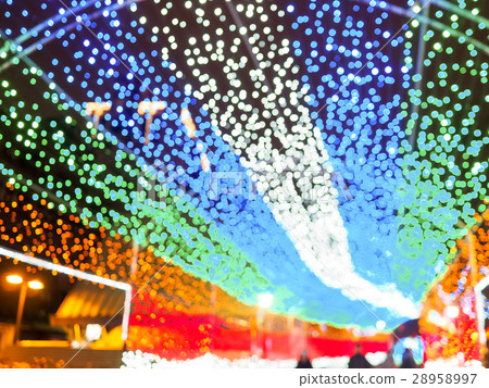 Defocused Christmas lights Defocused Christmas lights 28958997