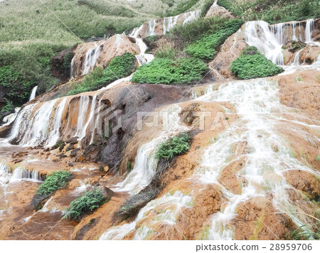 Golden waterfall 28959706