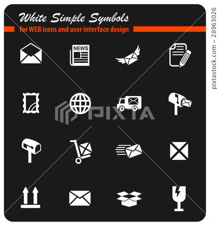 post service icon set post service icon set 28963026