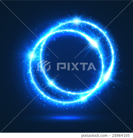 Sparkling vector rings of light flash circles Sparkling vector rings of light flash circles 28964105