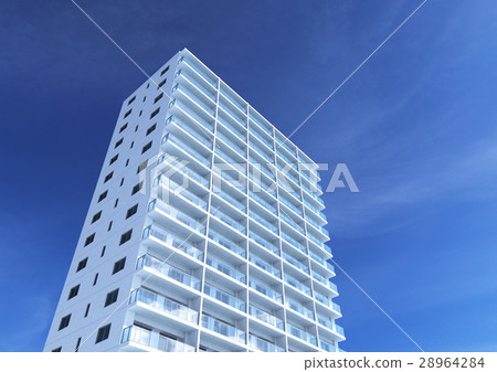 高層公寓抬頭 28964284