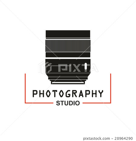 Photo studio camera lens vector icon Photo studio camera lens vector icon 28964290