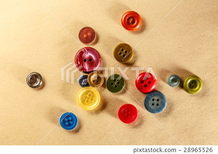 Pile of colourful buttons Pile of colourful buttons 28965526