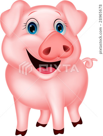 Cute pig cartoon 28965678