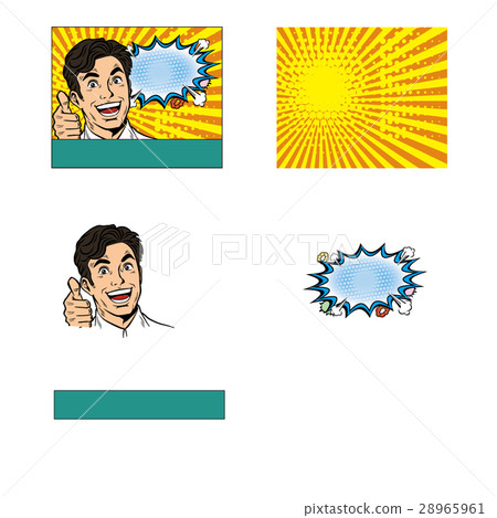 American-style style male balloon background half three steps (120 x 99 mm) 28965961