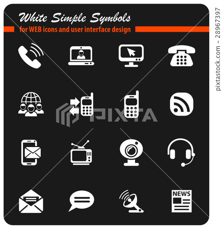 communication icon set communication icon set 28967397