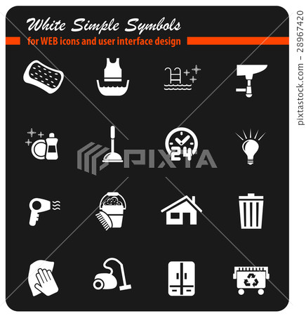 cleaning company icon set cleaning company icon set 28967420