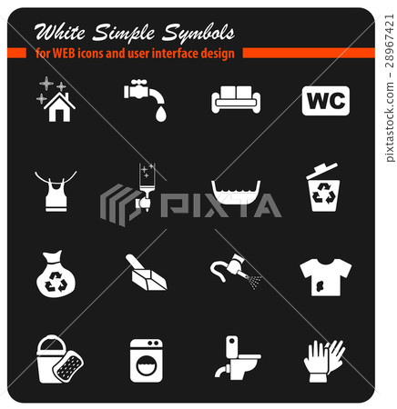 cleaning company icon set cleaning company icon set 28967421