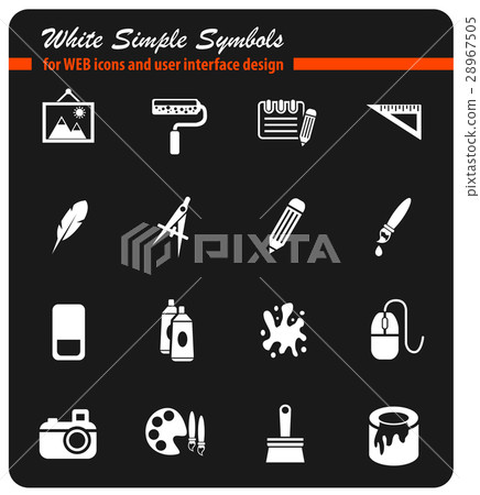 art tools icon set art tools icon set 28967505