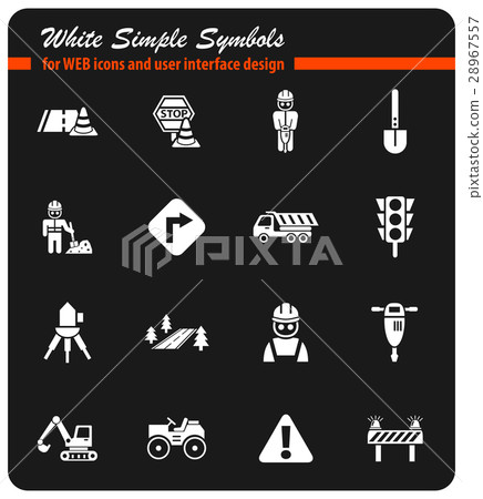 road repairs icon set road repairs icon set 28967557