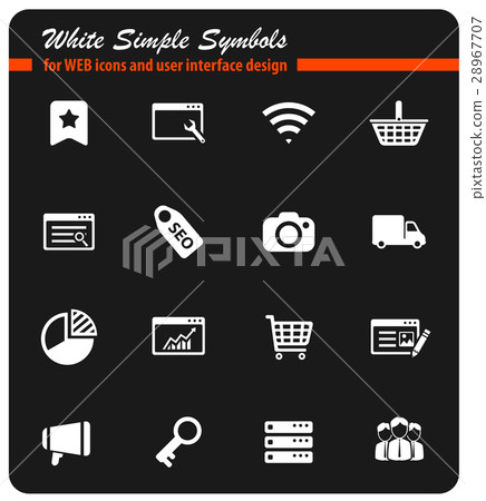 SEO and development simply icons 28967707
