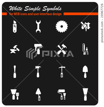 Work tools icons set 28967726
