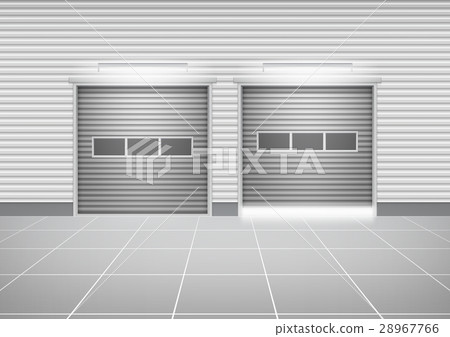 Shutter Door Vector 28967766