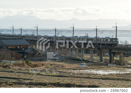 琵琶湖高島市的川川高田(滋賀縣景觀) 琵琶湖高島市的川川高田(滋賀縣景觀) 28967802