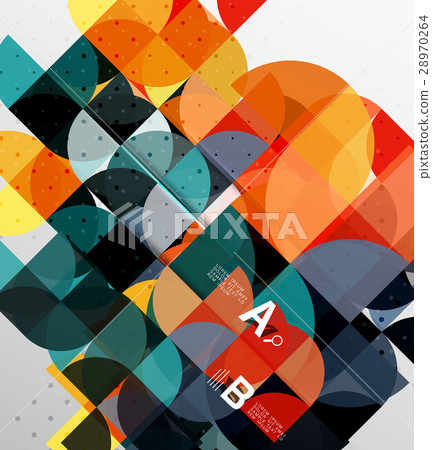 Minimalistic circle geometric abstract background 28970264
