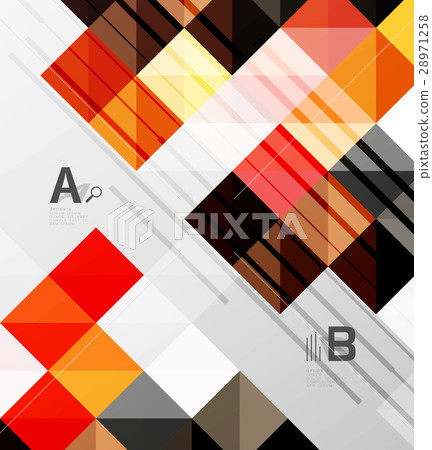 Minimalistic square shapes abstract background 28971258