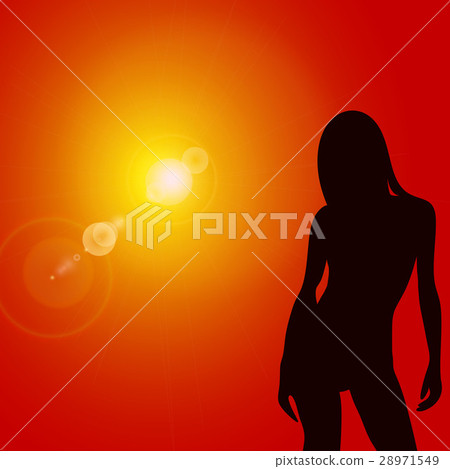 女性剪影 女性剪影 28971549