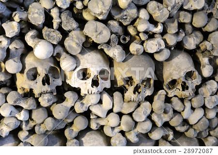 Human bones and skulls in Ossuary in Kutna Hora 28972087