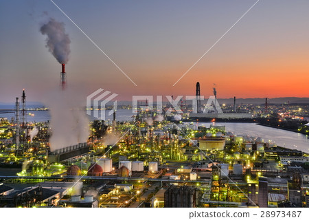 Yokkaichi Plant Night view 28973487