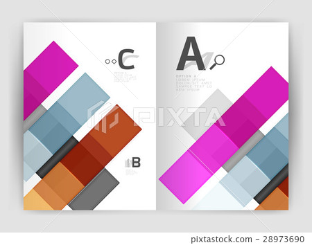 Squares and rectangles a4 brochure template Squares and rectangles a4 brochure template 28973690