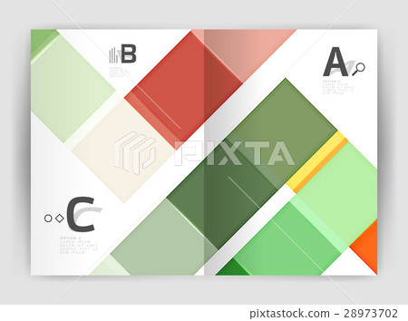 Squares and rectangles a4 brochure template Squares and rectangles a4 brochure template 28973702