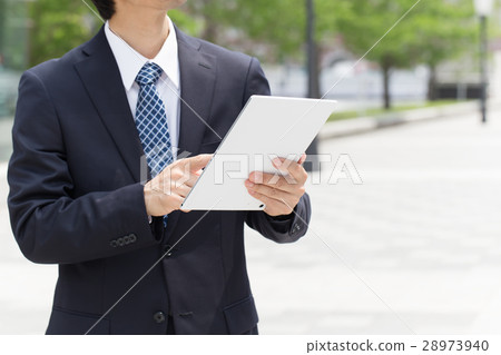 Tablet business scene Tablet business scene 28973940