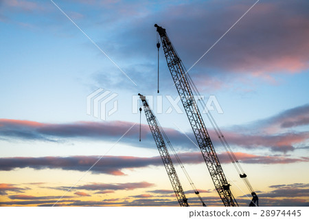 Crane extending to the sky Crane extending to the sky 28974445