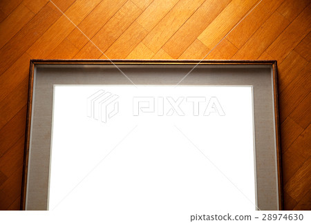 Empty frame on wood Empty frame on wood 28974630