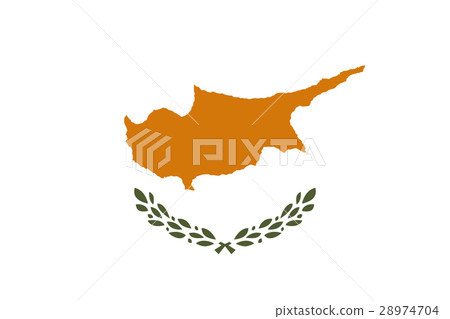 Official vector flag of Republic of Cyprus . 28974704