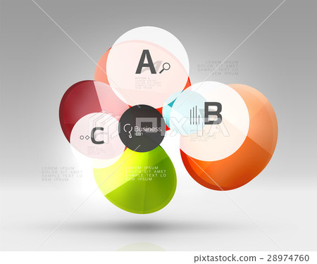 Glass circles banner Glass circles banner 28974760