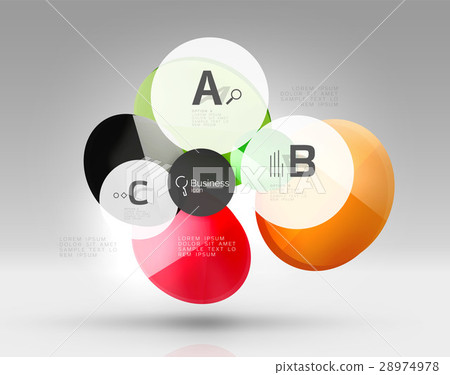 Circle geometric abstract background Circle geometric abstract background 28974978