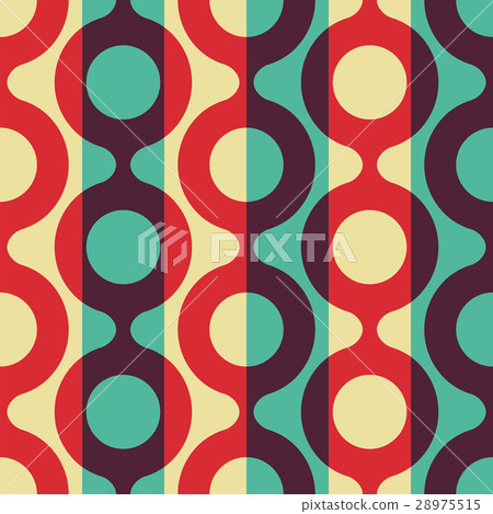 Seamless Curved Shape Pattern 28975515