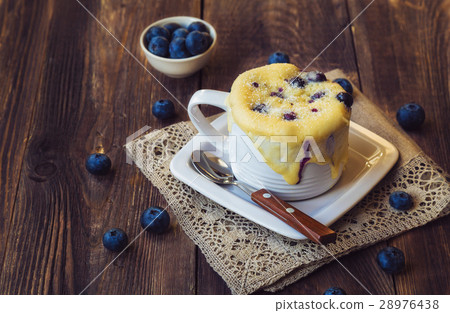 Homemade blueberry muffin mug cake 28976438