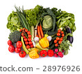 Fresh vegetables top view 28976926