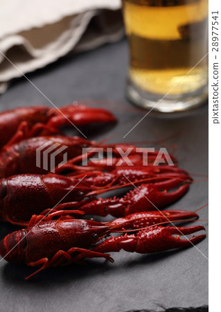Boiled crayfish and beer 28977541