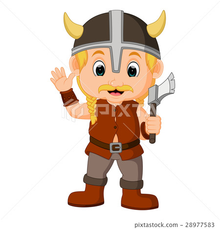 Viking Warrior Cartoon Stock Illustration 2775