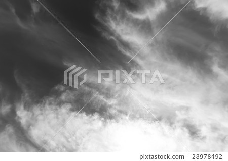 Sky and cloud material B & W 28978492