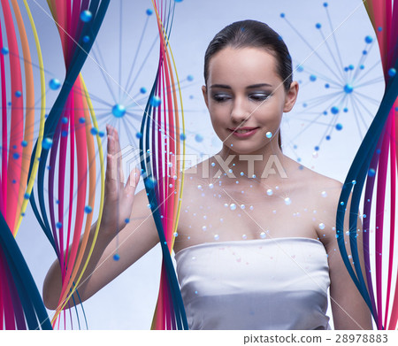 Woman in futuristic medicine concept 28978883