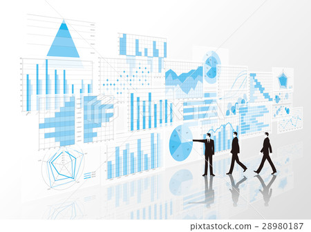 Graphs and businessmen 28980187