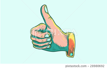 Thumbs up Like Icon Symbol Illustration Concept Thumbs up Like Icon Symbol Illustration Concept 28980692