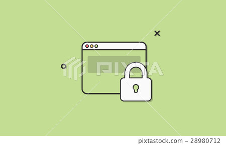 Security Website Icon Vector Concept Security Website Icon Vector Concept 28980712